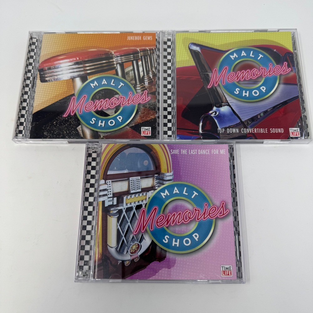Time Life Malt Shop Memories CD Set 6 Discs 50s 60s Oldies Jukebox Gems 21077-2